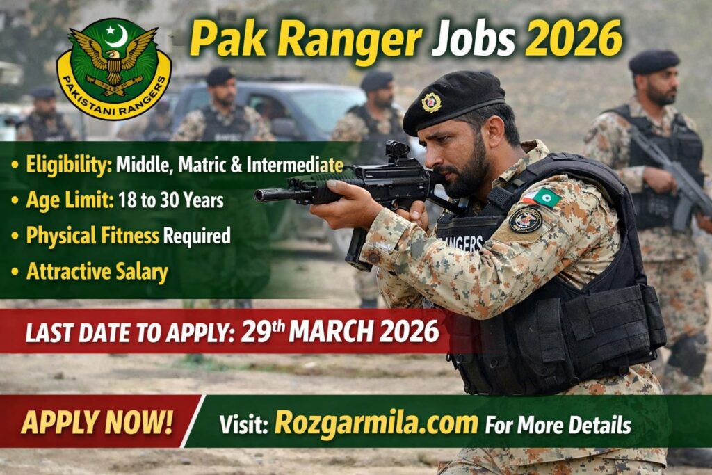 Pak Rangers Jobs 2026 – Latest Advertisement | Online Apply for Punjab Rangers Vacancies
