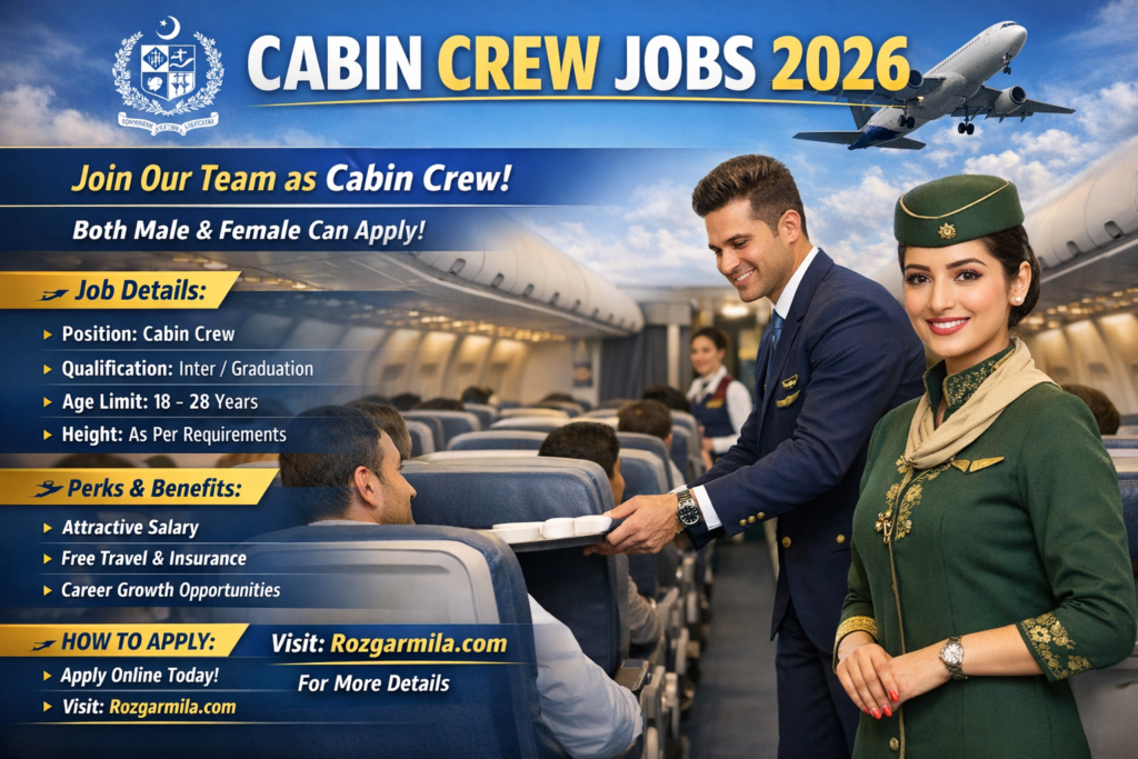 Cabin Crew Jobs 2026 | Online Apply Now – Latest Airline Vacancies Advertisement