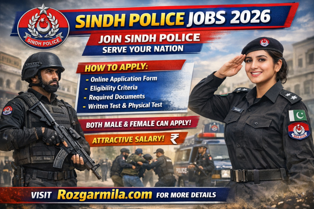 Sindh Police Jobs 2026 – Online Apply Now | Latest Advertisement and Application Guide