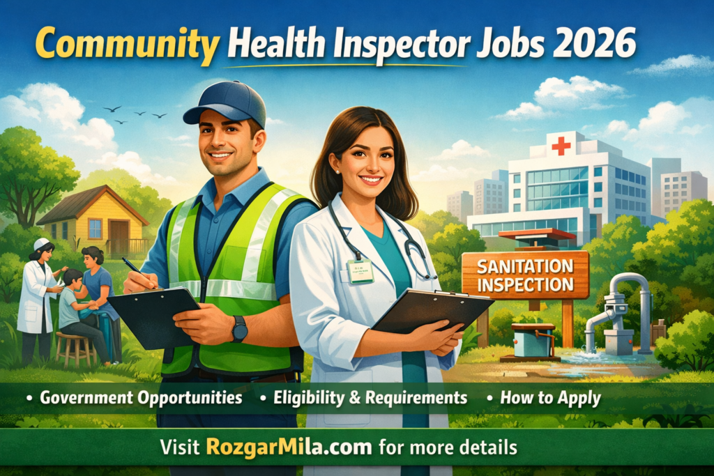 Community Health Inspector Jobs 2026 – Latest CHI Advertisement | Apply Online Now