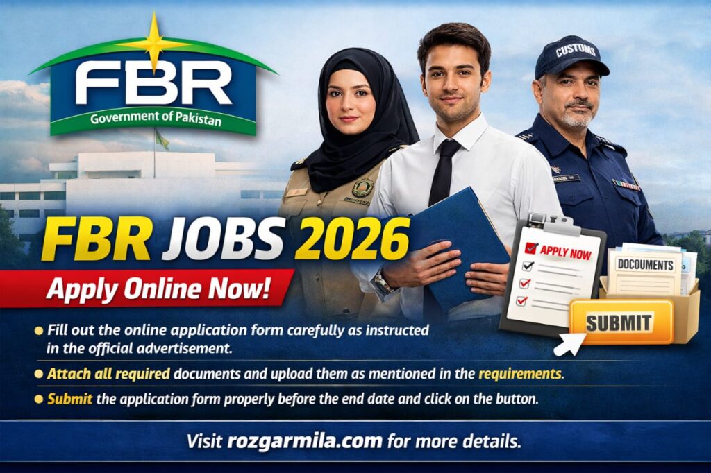 FBR Jobs 2026 – Federal Board of Revenue Latest Advertisement | Apply Online Now
