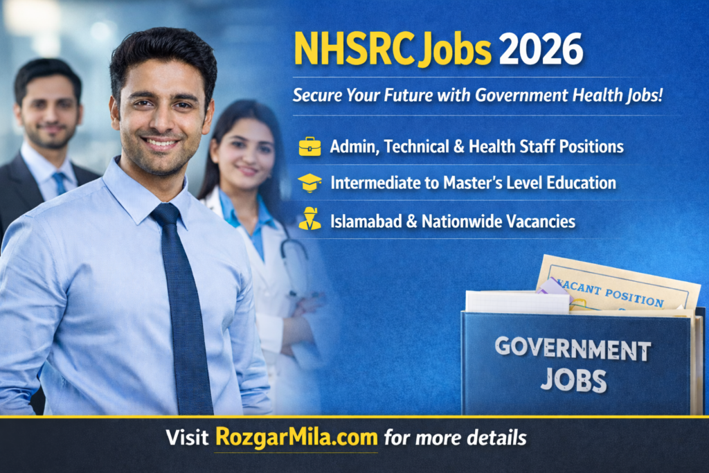 NHSRC Jobs 2026 – Latest Career Opportunities | Ministry Of National Health Services