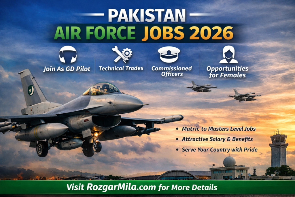 Pak Air Force Jobs 2026 – Apply Online Now |  Latest Vacancies Announced 