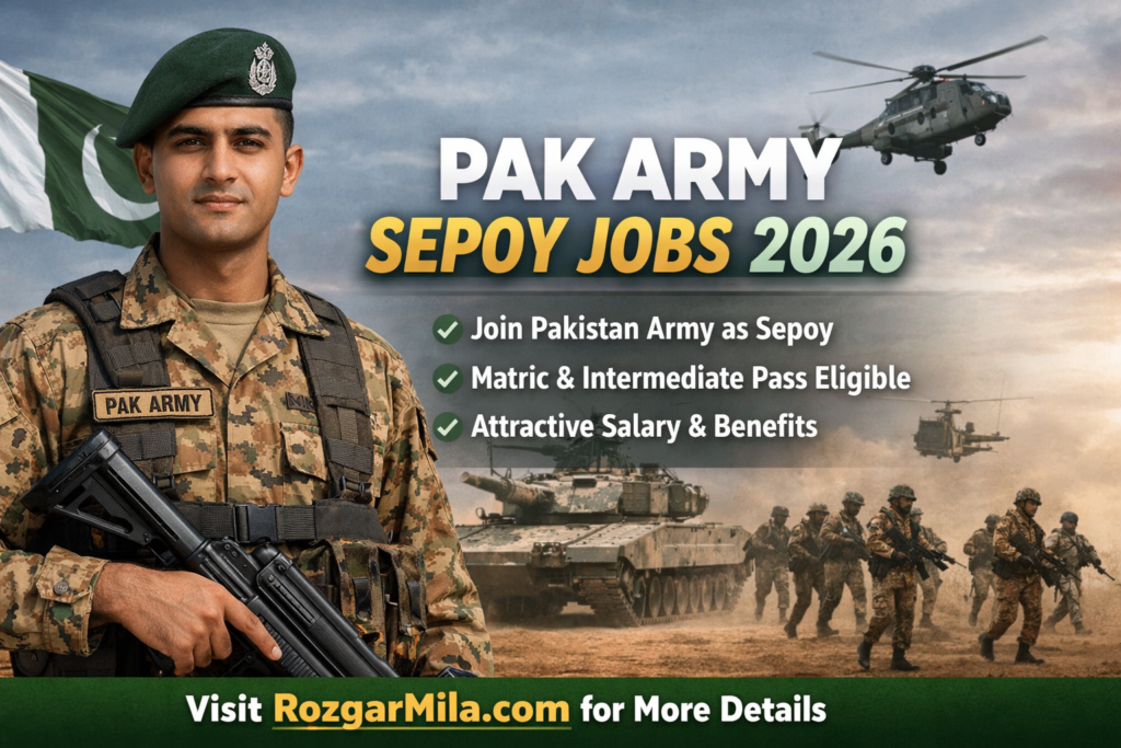 Pak Sepoy Jobs 2026 – Exciting 1000+ Vacancies In Pakistan | Apply Online Now