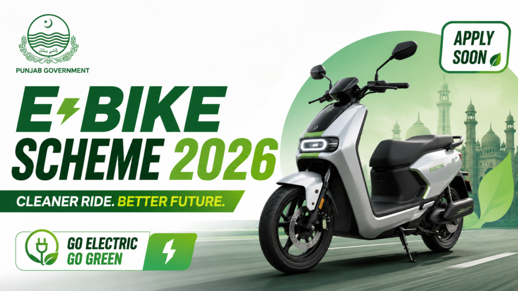 E-Bike Scheme 2026 Punjab Govt – Online Apply, Advertisement and Eligibility Details